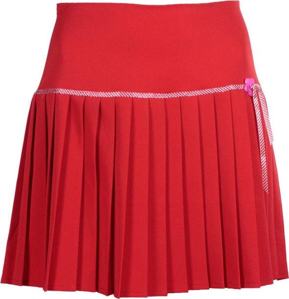 Czerwona spódnica Fokus w młodzieżowym stylu