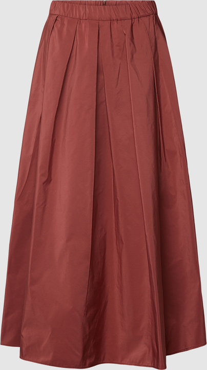 Czerwona spódnica MaxMara z bawełny midi