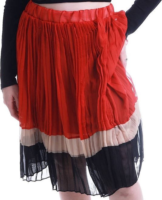 Czerwona spódnica Pantofelek24.pl w stylu casual mini