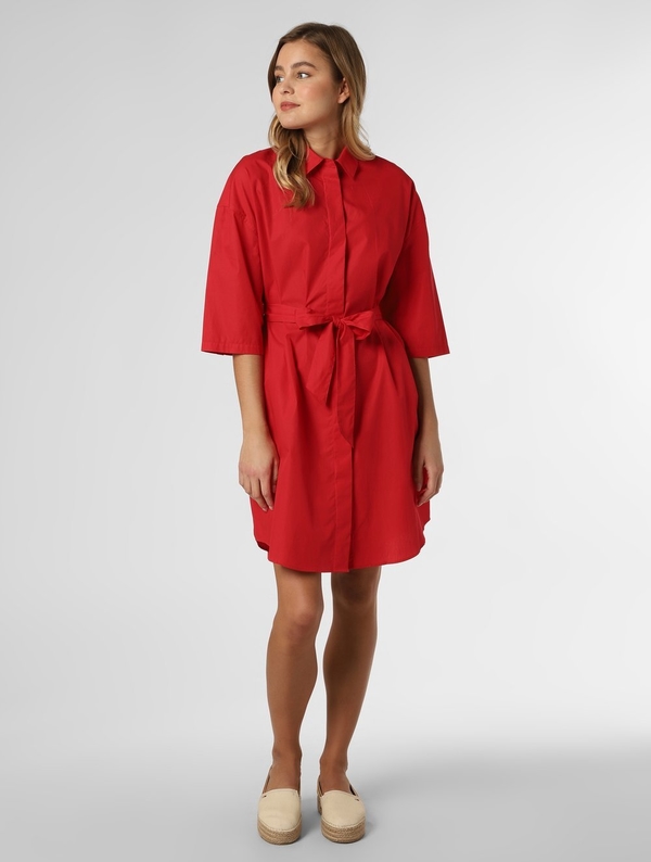Czerwona sukienka Armani Exchange z bawełny