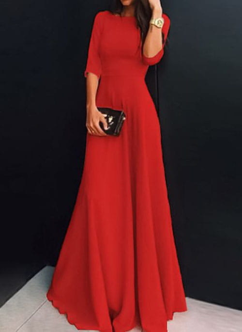 Czerwona sukienka Attirra maxi