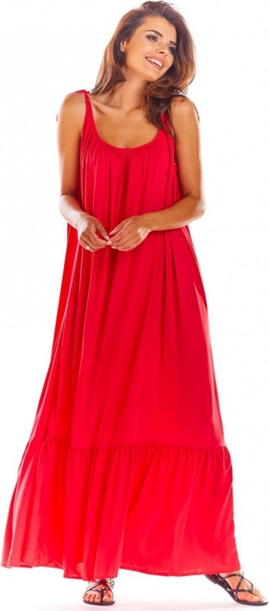 Czerwona sukienka Awama oversize