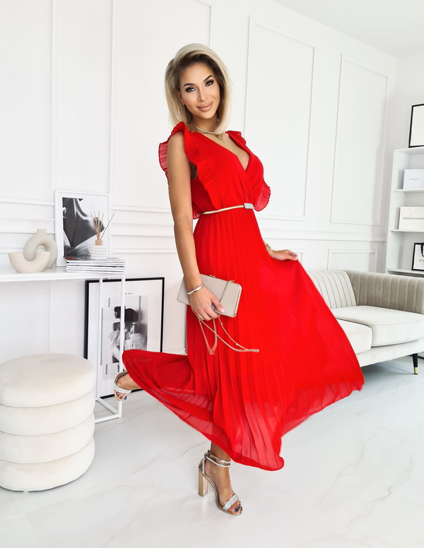 Czerwona sukienka Fashionyou