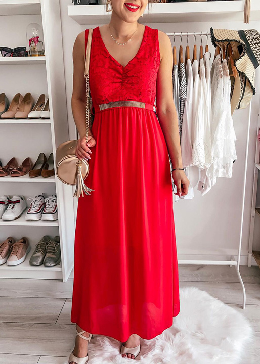 Czerwona sukienka FidoStyle
