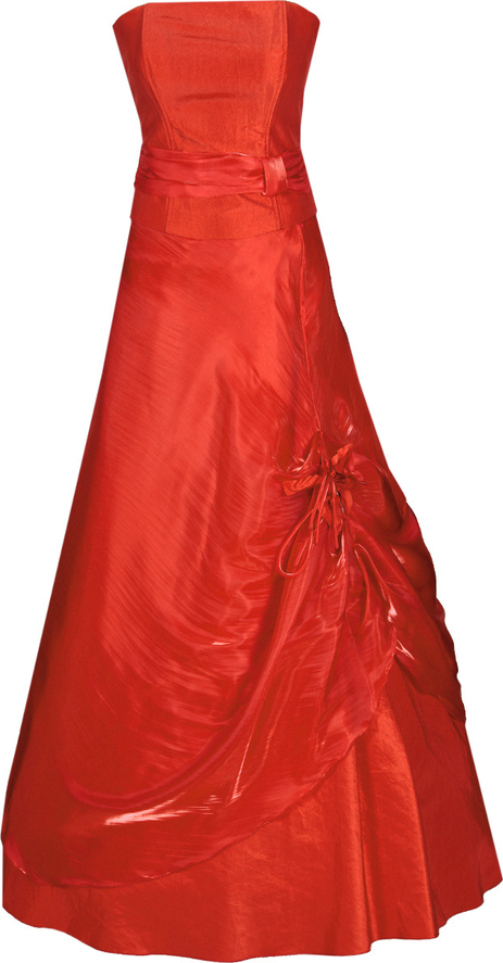 Czerwona sukienka Fokus bez rękawów maxi