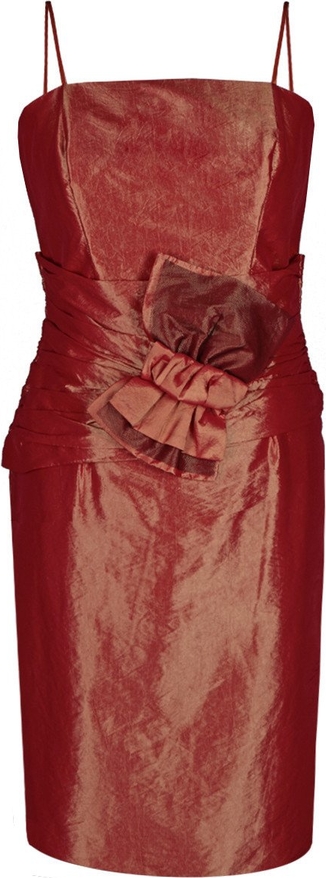 Czerwona sukienka Fokus dopasowana