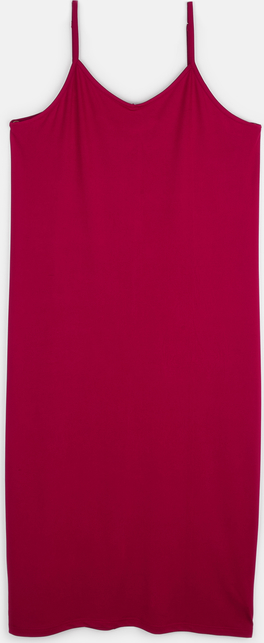 Czerwona sukienka Gate dla puszystych mini na ramiączkach