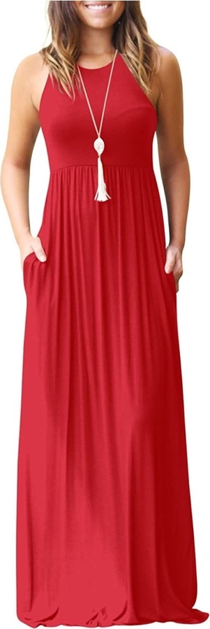 Czerwona sukienka IVET maxi