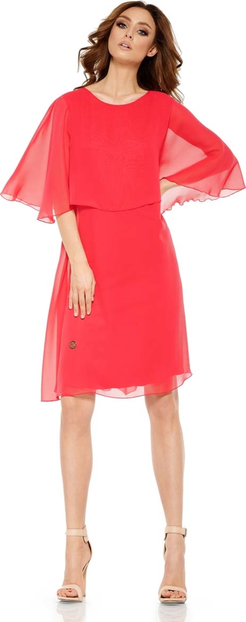 Czerwona sukienka Lemoniade mini z okrągłym dekoltem