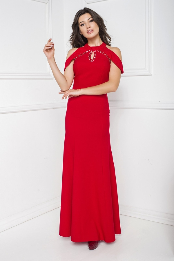 Czerwona sukienka Marcelini hiszpanka