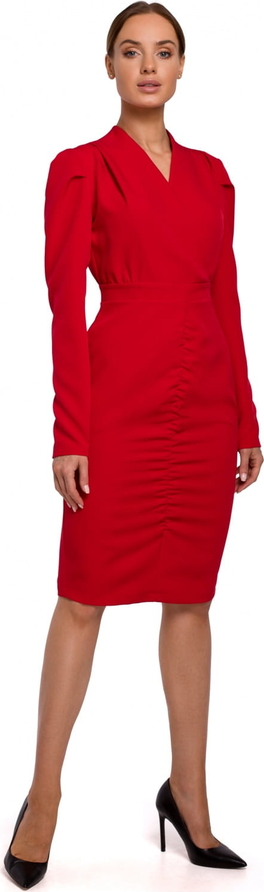 Czerwona sukienka MOE midi