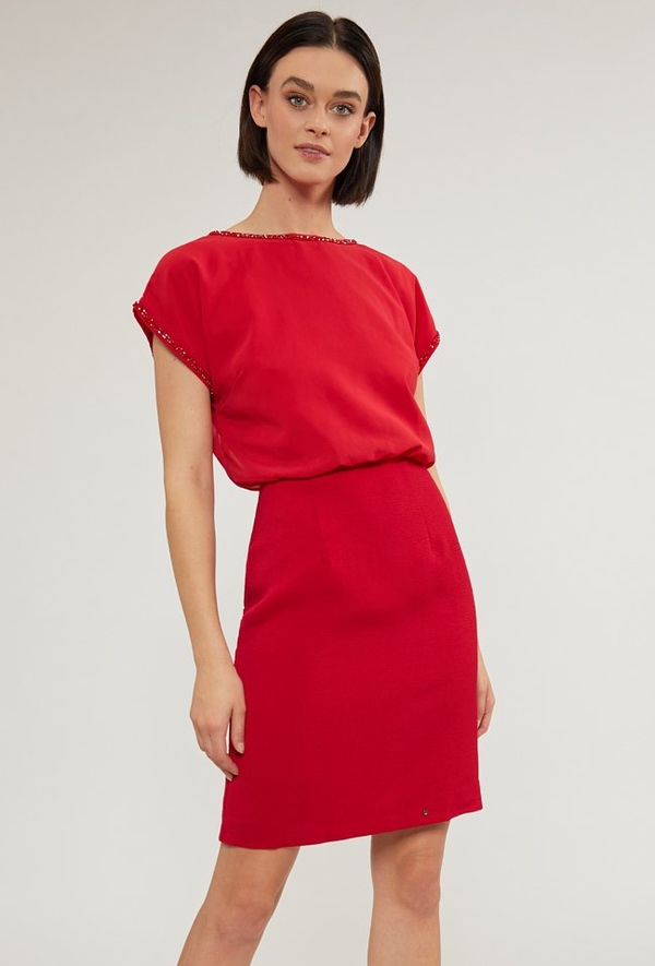 Czerwona sukienka Monnari mini