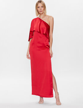 Czerwona sukienka Ralph Lauren bez rękawów