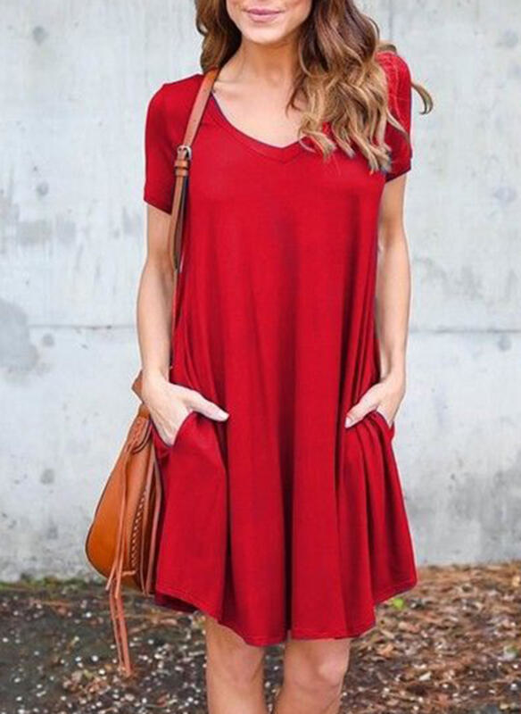 Czerwona sukienka Sandbella oversize mini