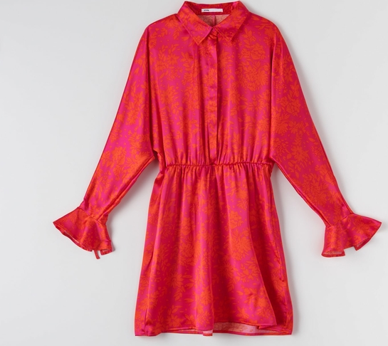 Czerwona sukienka Sinsay w stylu casual mini