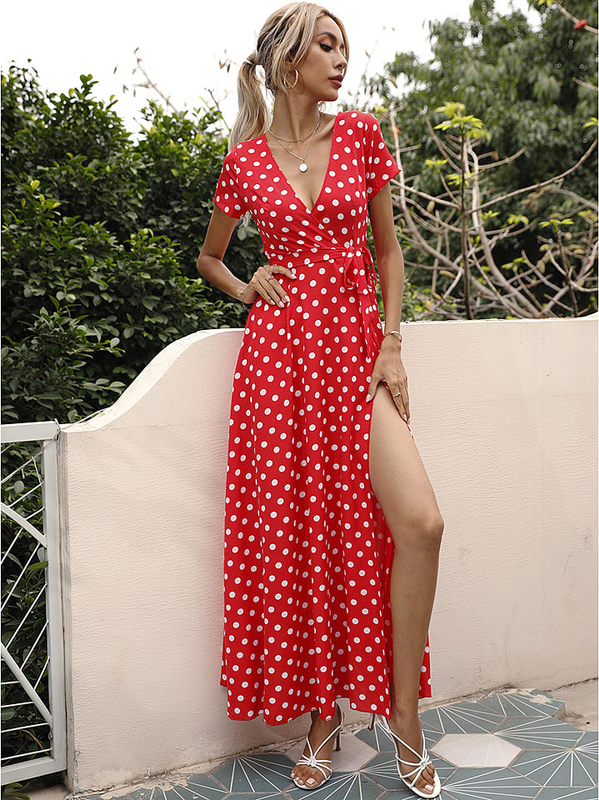 Czerwona sukienka Sweet Summer maxi