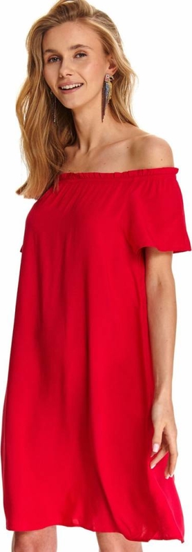 Czerwona sukienka Top Secret oversize