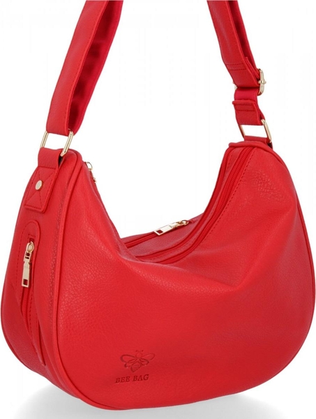 Czerwona torebka Bee Bag średnia w stylu glamour
