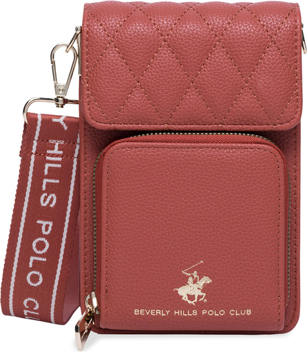 Czerwona torebka Beverly Hills Polo Club średnia