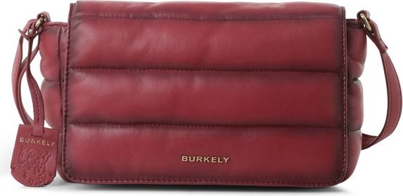 Czerwona torebka Burkely na ramię w młodzieżowym stylu matowa