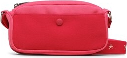 Czerwona torebka Calvin Klein na ramię średnia w młodzieżowym stylu