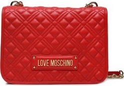Czerwona torebka Love Moschino mała matowa na ramię