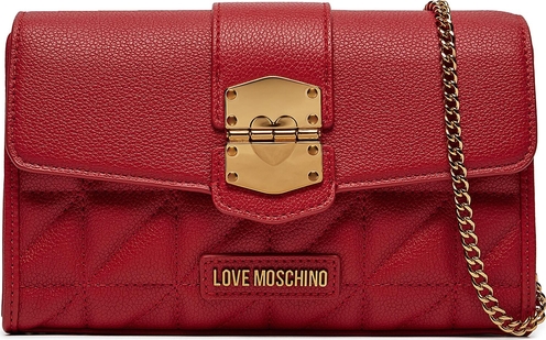 Czerwona torebka Love Moschino na ramię mała matowa