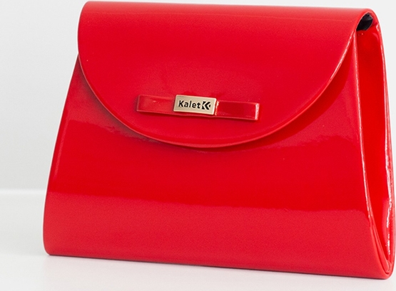 Czerwona torebka Maravilla Boutique lakierowana w stylu glamour