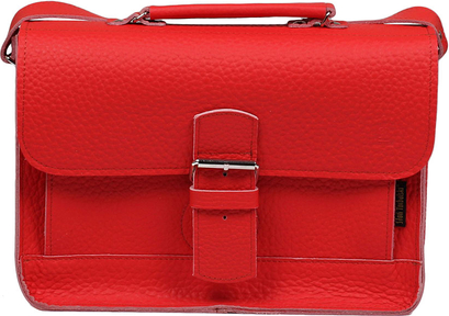 Czerwona torebka Słońtorbalski w stylu glamour na ramię