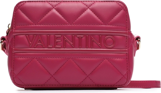 Czerwona torebka Valentino na ramię matowa średnia