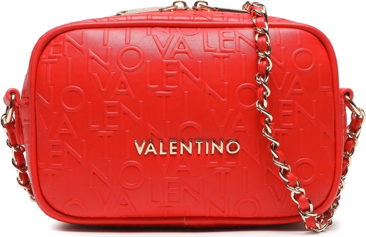 Czerwona torebka Valentino na ramię w młodzieżowym stylu mała