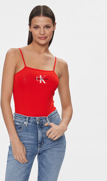 Czerwone body Calvin Klein