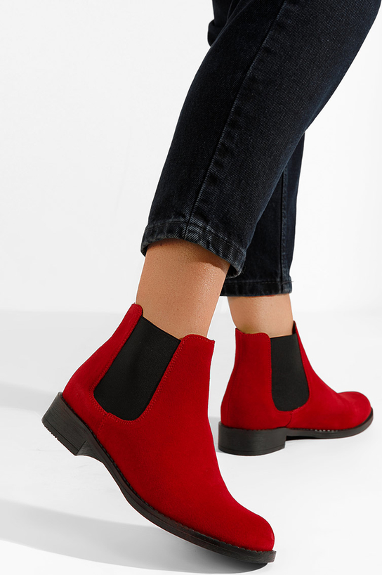 Czerwone botki Zapatos