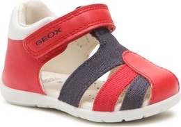Czerwone buciki niemowlęce Geox na rzepy
