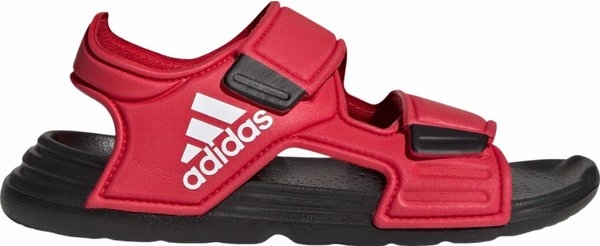 Czerwone buty dziecięce letnie Adidas na rzepy