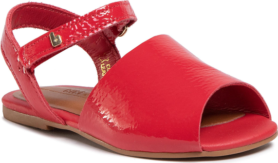 Czerwone buty dziecięce letnie Bibi na rzepy