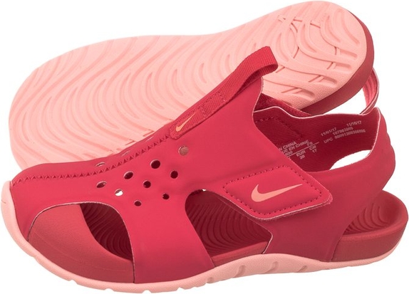 Czerwone buty dziecięce letnie Nike na rzepy