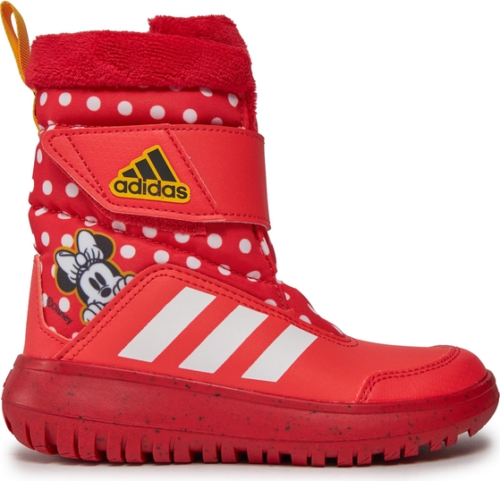 Czerwone buty dziecięce zimowe Adidas