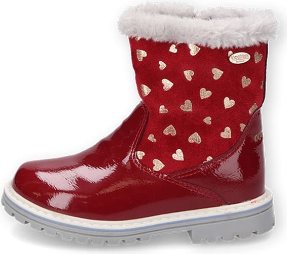 Czerwone buty dziecięce zimowe Dockers
