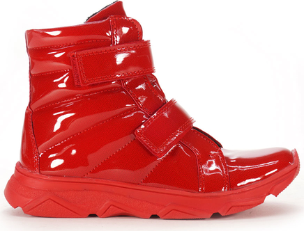 Czerwone buty dziecięce zimowe Kornecki