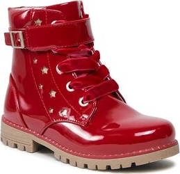 Czerwone buty dziecięce zimowe Mayoral sznurowane