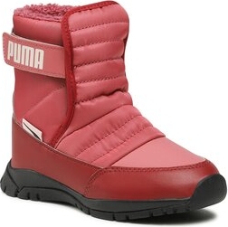 Czerwone buty dziecięce zimowe Puma