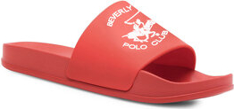 Czerwone buty letnie męskie Beverly Hills Polo Club w sportowym stylu