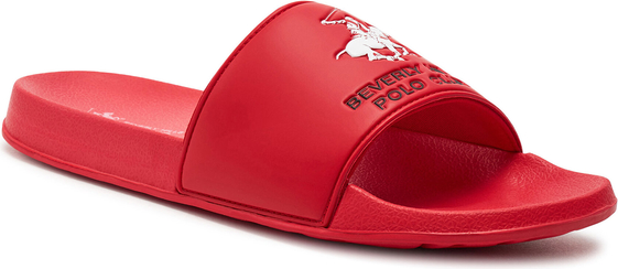 Czerwone buty letnie męskie Beverly Hills Polo Club w sportowym stylu