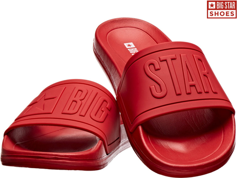 Czerwone buty letnie męskie Big Star w sportowym stylu