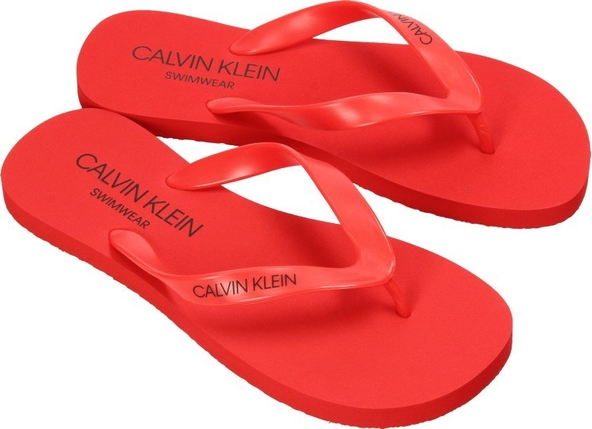 Czerwone buty letnie męskie Calvin Klein