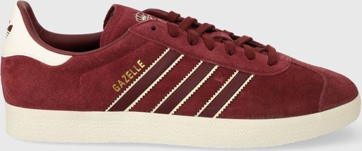 Czerwone buty sportowe Adidas Originals z zamszu w sportowym stylu