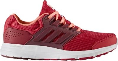 Czerwone buty sportowe Adidas sznurowane z płaską podeszwą