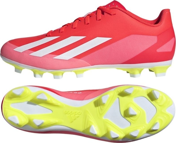 Czerwone buty sportowe Adidas w sportowym stylu