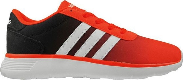 Czerwone buty sportowe Adidas z płaską podeszwą